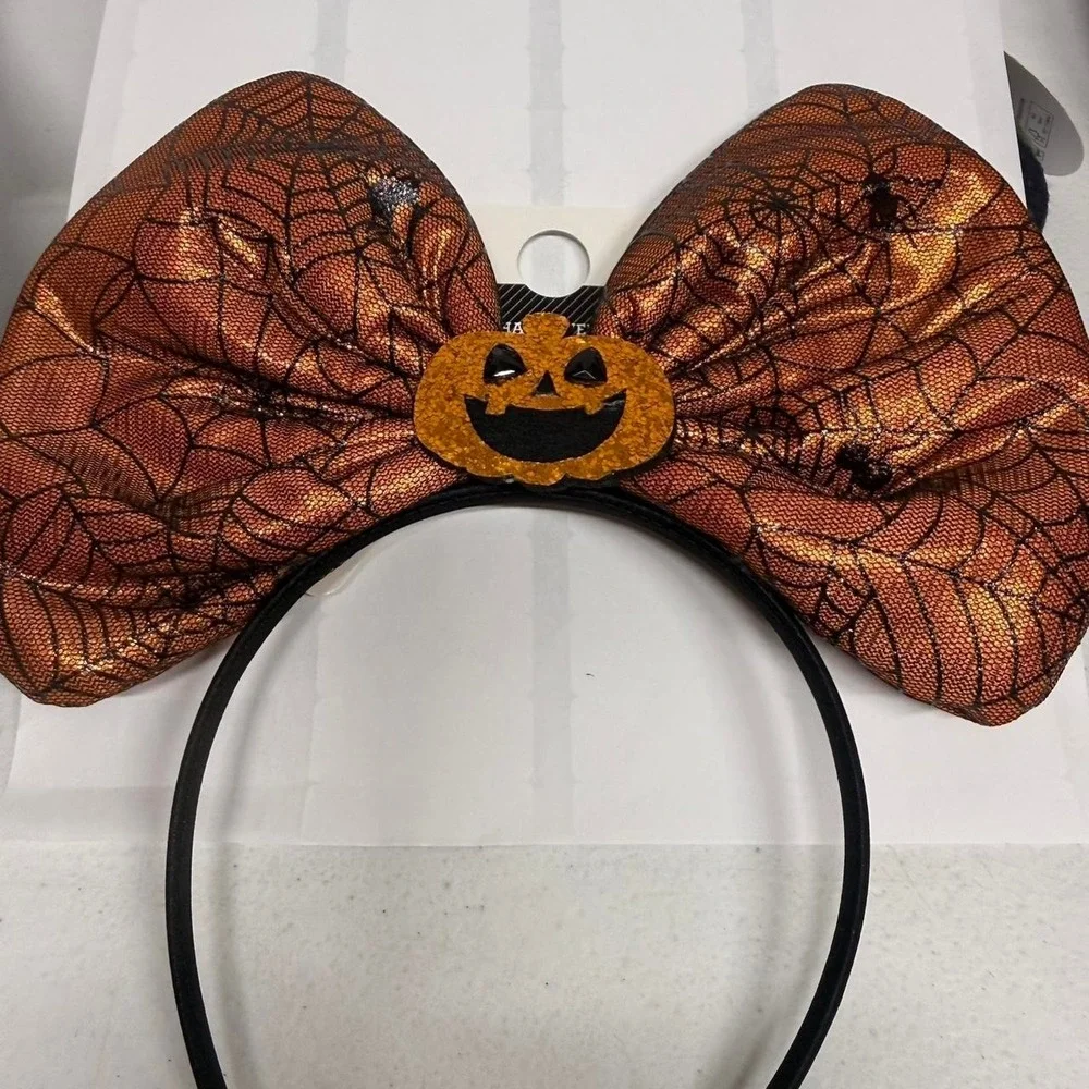 Halloween trio earrings set and large bow headband